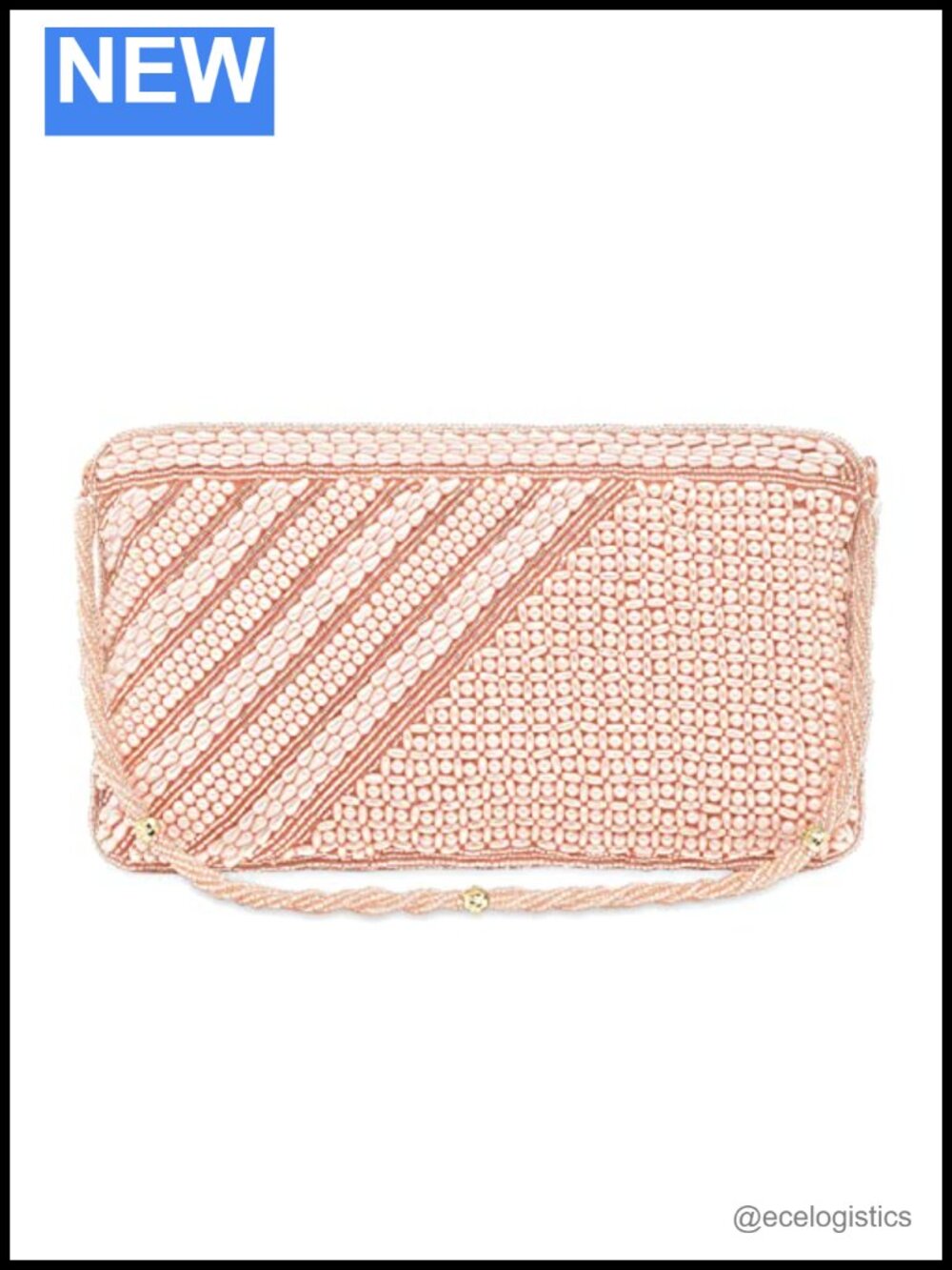 Handmade Evening Clutch Purse for Women Bridal Gift Fabric Chain Strap
